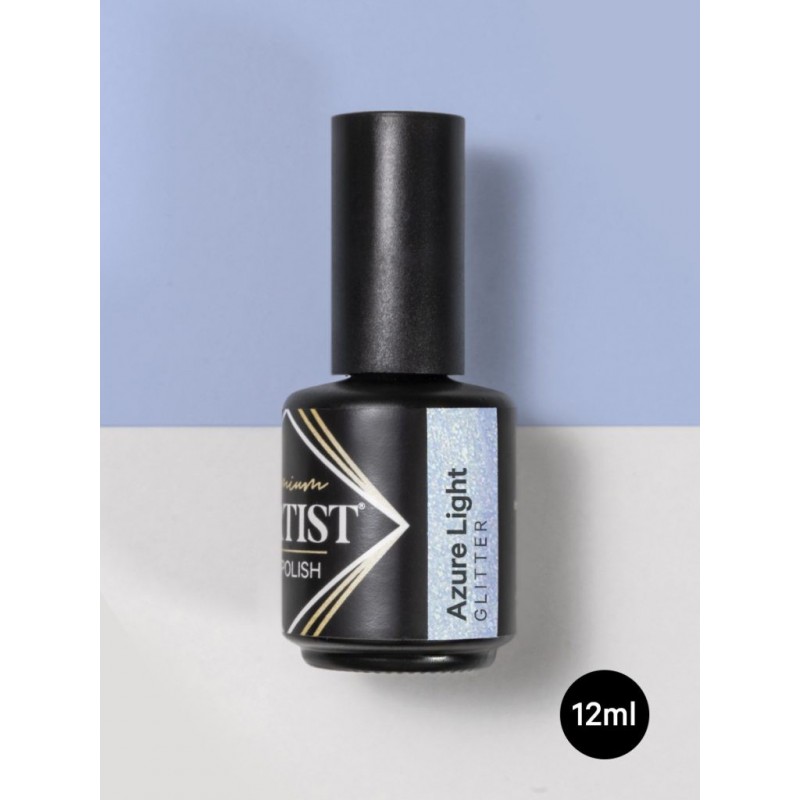 ESMALTE SEMIPERMANENTE 12ML AZURE BLUE GLITTER