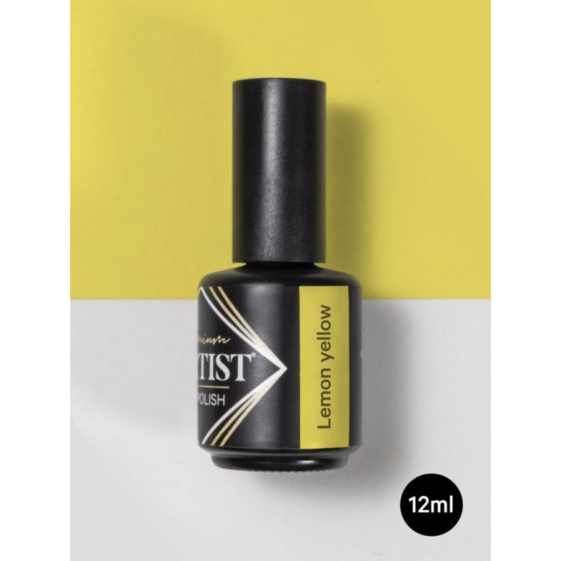 ESMALTE SEMIPERMANENTE 12ML PREMIUM LEMON YELLOW