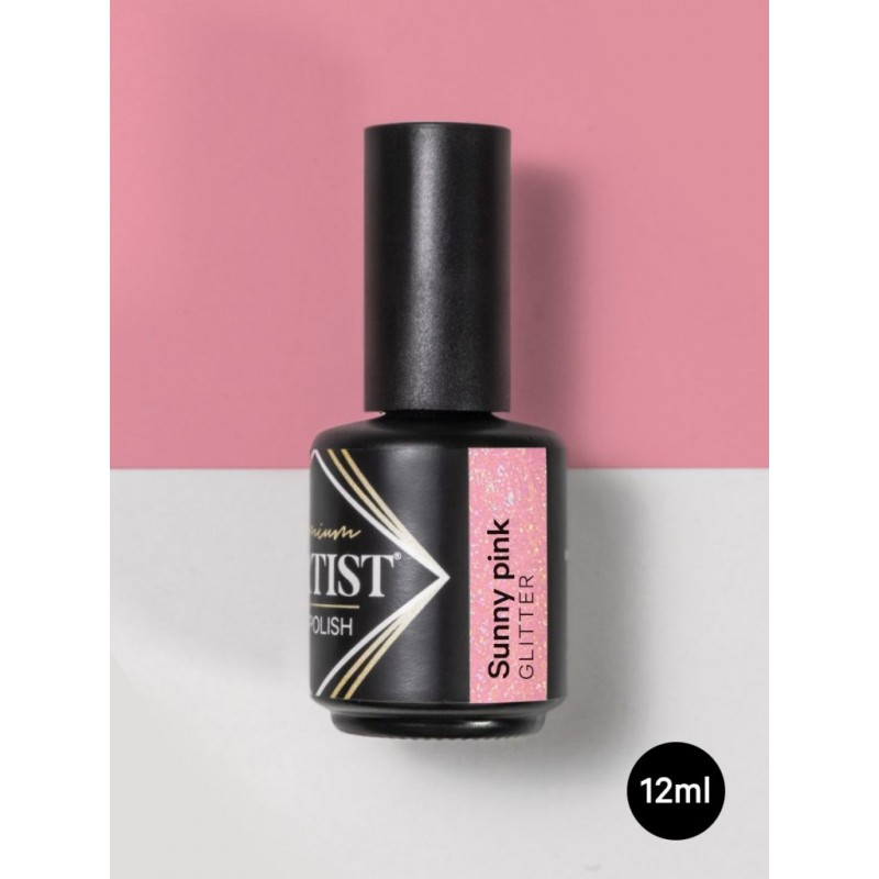 ESMALTE SEMIPERMANENTE 12ML SUNNY PINK GLITTER