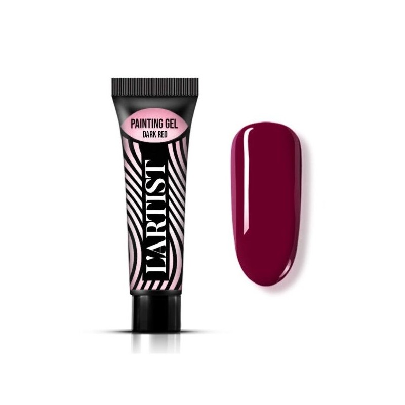 GEL PAINTING DESING DARK RED
