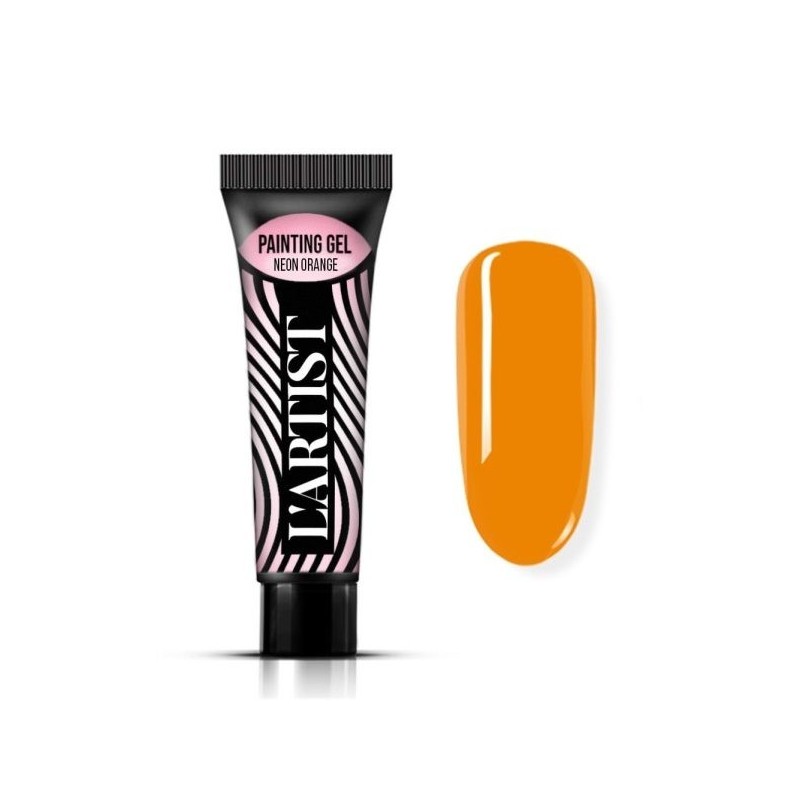 GEL PAINTING DESING NEON ORANGE