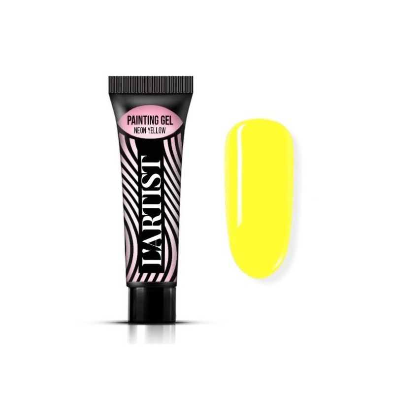 GEL PAINTING DESING NEON YELLOW
