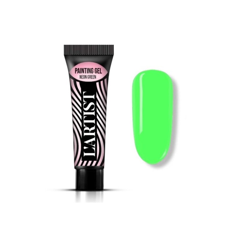 GEL PAINTING DESING NEON GREEN