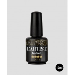 TOP COAT GOLD DOTS MATE 12ML