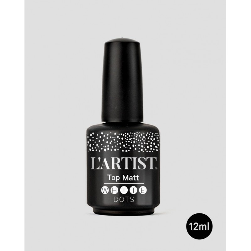 TOP COAT WHITE DOTS MATE 12ML