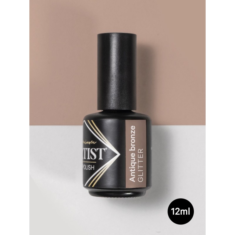ESMALTE SEMIPERMANENTE 12ML  ANTIQUE BRONZE  GLITTER