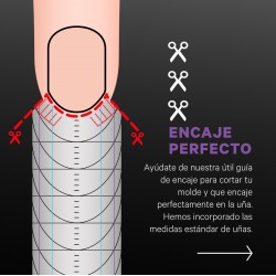 MOLDE PARA ALARGAR LAS UÑAS PRECISION NAIL FORM 300UND